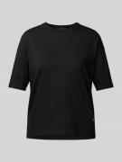 Windsor T-Shirt mit Label-Applikation in Black, Größe 38