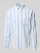 Gant Regular Fit Freizeithemd aus Leinen-Baumwoll-Mix in Hellblau, Grö...