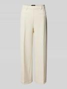 ROSNER Wide Leg Stoffhose mit Strukturmuster Modell 'Mara' in Offwhite...