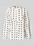 LOLLYS LAUNDRY Regular Fit Bluse aus Baumwoll-Leinen-Mix Modell 'Sima'...