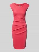 Kaffe Knielanges Kleid mit seitlicher Raffung Modell 'india' in Pink, ...