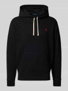 Polo Ralph Lauren Hoodie mit Logo-Stitching in Black, Größe L