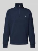 Polo Ralph Lauren Sweatshirt mit Logo-Stitching in Marine, Größe L