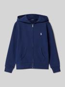 Polo Ralph Lauren Kids Sweatjacke mit Logo-Stitching in Marine, Größe ...