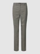 More & More Stoffhose mit Allover-Muster in Black, Größe 44