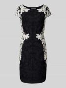 Christian Berg Cocktail Cocktailkleid mit U-Boot-Ausschnitt in Marine ...