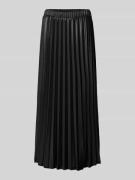 Rich & Royal Midirock mit Plisseefalten in Black, Größe 36