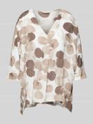 Apricot Relaxed Fit Bluse mit 3/4-Arm in Taupe, Größe M