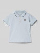 Name It Poloshirt mit gerippten Abschlüssen Modell 'NMMDAKAN' in Bleu,...