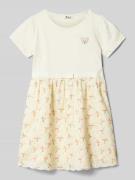 Steiff T-Shirt-Kleid mit Stretch-Anteil in Offwhite, Größe 110