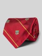 Polo Ralph Lauren Seidenkrawatte mit Motiv-Stitching in Rot, Größe 1