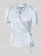 A-view Regular Fit Bluse in Wickel-Optik Modell 'Peony' in Hellblau, G...