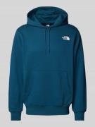 The North Face Hoodie mit Label-Print in Petrol, Größe XS