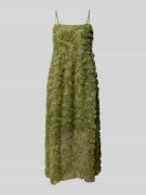 Vila Knielanges Kleid mit Strukturmuster Modell 'LEONORA' in Schilf, G...