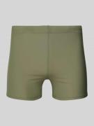 ONeill Skinny Fit Badeshorts mit Label-Print in Oliv, Größe L