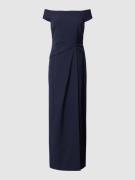 Lauren Ralph Lauren Abendkleid mit Raffungen Modell 'SARAN' in Marine,...