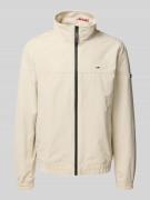 Tommy Jeans Jacke mit Stehkragen in Beige, Größe L