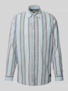 Scotch & Soda Regular Fit Freizeithemd in Crinkle-Optik in Hellblau, G...