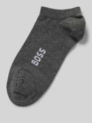 BOSS Sneakersocken mit Label-Detail im 2er-Pack in Mittelgrau, Größe 3...