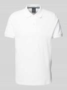 Geox Regular Fit Poloshirt mit Polokragen in Weiss, Größe L