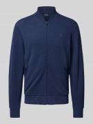 Polo Ralph Lauren Sweatjacke mit Logo-Stitching Modell 'BOMBER' in Mar...