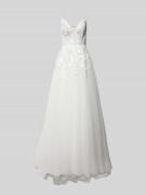 Luxuar Brautkleid mit Herz-Ausschnitt in Offwhite, Größe 38