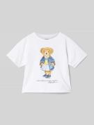 Polo Ralph Lauren Teens T-Shirt mit Polo Bear Print in Weiss, Größe M