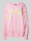 miss goodlife Sweatshirt mit Statement-Print in Rosa, Größe L