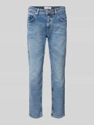 Marc O'Polo Boyfriend Fit Jeans mit Label-Details in Hellblau, Größe 2...