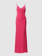 Luxuar Abendkleid in Wickel-Optik in Pink, Größe 42