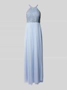 Jake*s Cocktail Abendkleid mit Zierstein- und Paillettenbesatz in Hell...