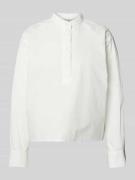 Marc O'Polo Denim Relaxed Fit Bluse mit Stehkragen in Weiss, Größe XS