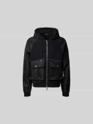 Dsquared2 Sweatjacke mit Pattentaschen in Black, Größe L