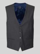 MCNEAL Slim Fit Weste mit Paspeltaschen in Anthrazit, Größe 50