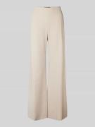 Windsor Wide Leg Anzughose mit Bügelfalten in Beige, Größe 40