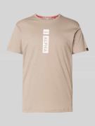 Alpha Industries T-Shirt aus reiner Baumwolle in Sand, Größe L