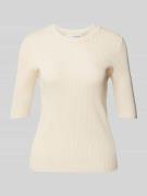 Selected Femme Strickpullover mit 1/2-Ärmel Modell 'MALA' in Ecru, Grö...