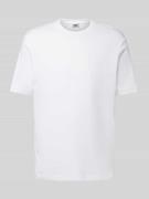 Drykorn T-Shirt mit geripptem Rundhalsausschnitt Modell 'RAPHAEL' in W...