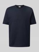 Drykorn T-Shirt mit geripptem Rundhalsausschnitt Modell 'RAPHAEL' in D...