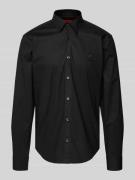 HUGO Freizeithemd mit Knopfleiste Modell 'Ermo' in Black, Größe S