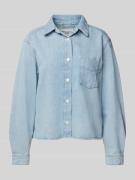 Marc O'Polo Denim Regular Fit Jeansbluse mit Brusttasche in Jeansblau,...