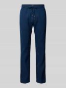 Tommy Hilfiger Loose Fit Stoffhose aus Leinen-Mix Modell 'HARLEM' in B...