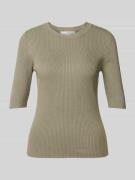 Selected Femme Strickpullover mit 1/2-Ärmel Modell 'MALA' in Oliv, Grö...