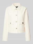 s.Oliver BLACK LABEL Boxy Fit Kurzblazer aus Baumwoll-Mix mit Struktur...