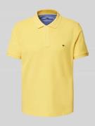 Fynch-Hatton Regular Fit Poloshirt mit Logo-Stitching in GELB, Größe 3...