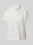 Christian Berg Woman Hemdbluse mit Knopfleiste in Offwhite, Größe L