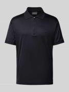 Emporio Armani Regular Fit Poloshirt mit Logo-Badge in Marine, Größe L