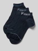 Emporio Armani Socken mit Label-Print im 3er-Pack in Marine, Größe 39-...