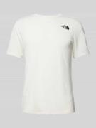 The North Face T-Shirt mit Label-Print in Offwhite, Größe S