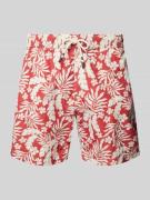 Hartford Badehose mit elastischem Bund in Rot, Größe XXL